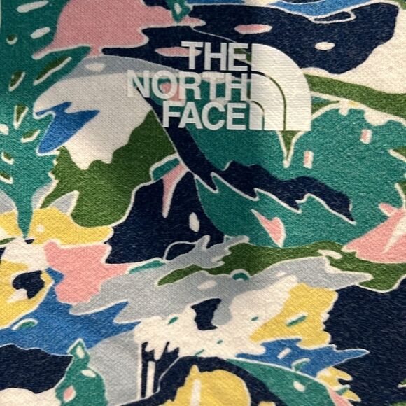 The North Face Youth Medium Jaiden Green Valley Allover Print Pullover Hoodie - Picture 5 of 12